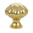 86122 - Traditional Brass - 1.25" Melon Knob