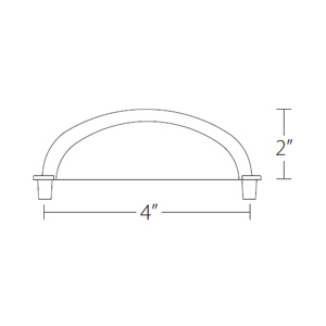 86199 - Tuscany Bronze - 4" Cup Pull