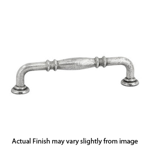 86102-SP - Tuscany Bronze - 4" Ribbed Cabinet Pull - Silver Patina