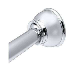 Curved Shower Rod - Expands from 42" to 72" - Polished Chrome