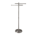 1506 - Gatco 39" Floor S-Towel Holder - Satin Nickel