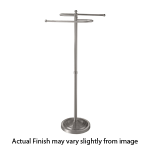 1506 - Gatco 39" Floor S-Towel Holder - Satin Nickel