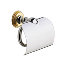 Grohe Sinfonia - Single Post Tissue Holder w/ Cover - Chrome/ Brass