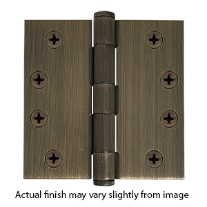 1279 - Hager 4" x 4" Heavy Duty Door Hinges - Antique Bronze