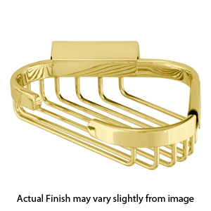 Harrington Brass Works - Corner Soap Basket - Perma Brass