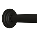 36" Shower Rod - Classic High Quality - Flat Black