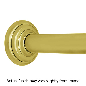 48" Shower Rod - Classic High Quality - Polished Brass