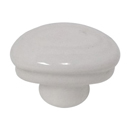 Cabinet Knob - White Porcelain