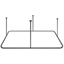 30" x XX" - Ceiling Mount - Rectangular Shower Rod