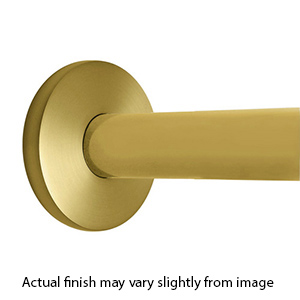 48" Shower Rod - Contemporary - Satin Brass