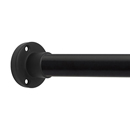 Heavy Duty Round - Shower Rod - Flat Black