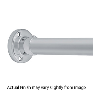 84" Shower Rod - Heavy Duty Round - Polished Chrome