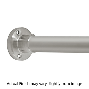 36" Shower Rod - Heavy Duty Round - Brushed/ Satin Nickel