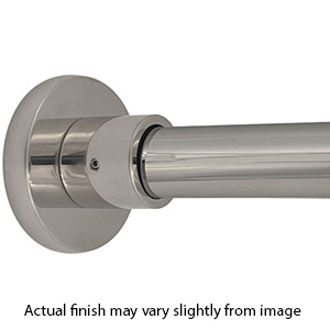 60" Shower Rod - Deluxe Contemporary - Polished Nickel