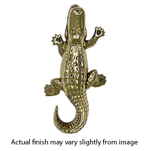 MH3111 - Alligator Door Knocker - Polished Brass