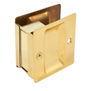 Sliding Door Pocket Passageway - Satin Brass