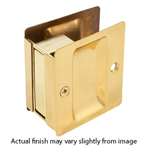 Sliding Door Pocket Passageway - Satin Brass