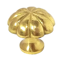 1123-3 - Omnia 1" Cabinet Knob Melon - Polished Brass