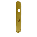 Period Brass - Single Cylinder Lockset Escutcheon - Polished Brass