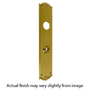 Period Brass - Single Cylinder Lockset Escutcheon - Polished Brass