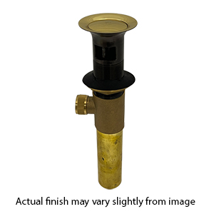 Drain Assembly w/ Overflow Holes - Polished Brass