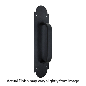 12" Door Pull Plate - Matte Black