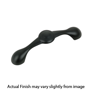 Richelieu - Art Deco - 4"cc Cabinet Pull - Matte Black