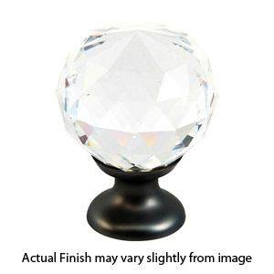 70-CS - Stargaze Round Crystal Knob - 1 1/8"