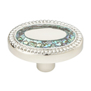 657-PN - Fair Isle - Oval Cabinet Knob - Polished Nickel