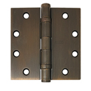 4" Full Mortise Butt Hinges - Pack of 3 - Oil Rubbed Bronze