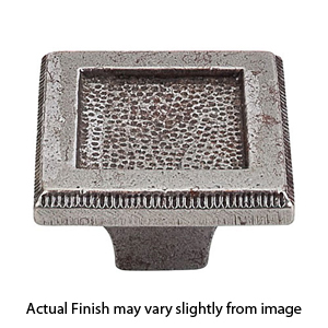 Britannia - 2" Square Inset Knob - Cast Iron