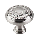 M1621 BSN - Edwardian Ribbon & Reed - 1 1/8" Cabinet Knob - Brushed Nickel