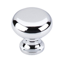 M270 PC - Somerset - 1.25" Flat Faced Knob - Polished Chrome