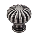 M1596 PTA - Somerset - 1.25" Melon Knob - Pewter Antique