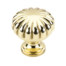 M320 PB - Somerset - 1.25" Melon Knob - Polished Brass