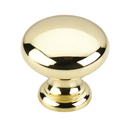 M279 PB - Somerset - 1.25" Mushroom Knob - Polished Brass