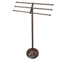 42" Six-Arm Reeded Floor Towel Holder - Oil Rubbed Bronze