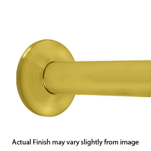 48" Shower Rod - Concealed Screws - Polished Brass
