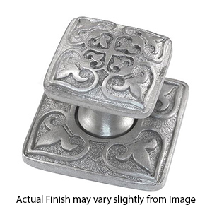 K1300 - Fleur de Lis - Cabinet Knob w/Backplate